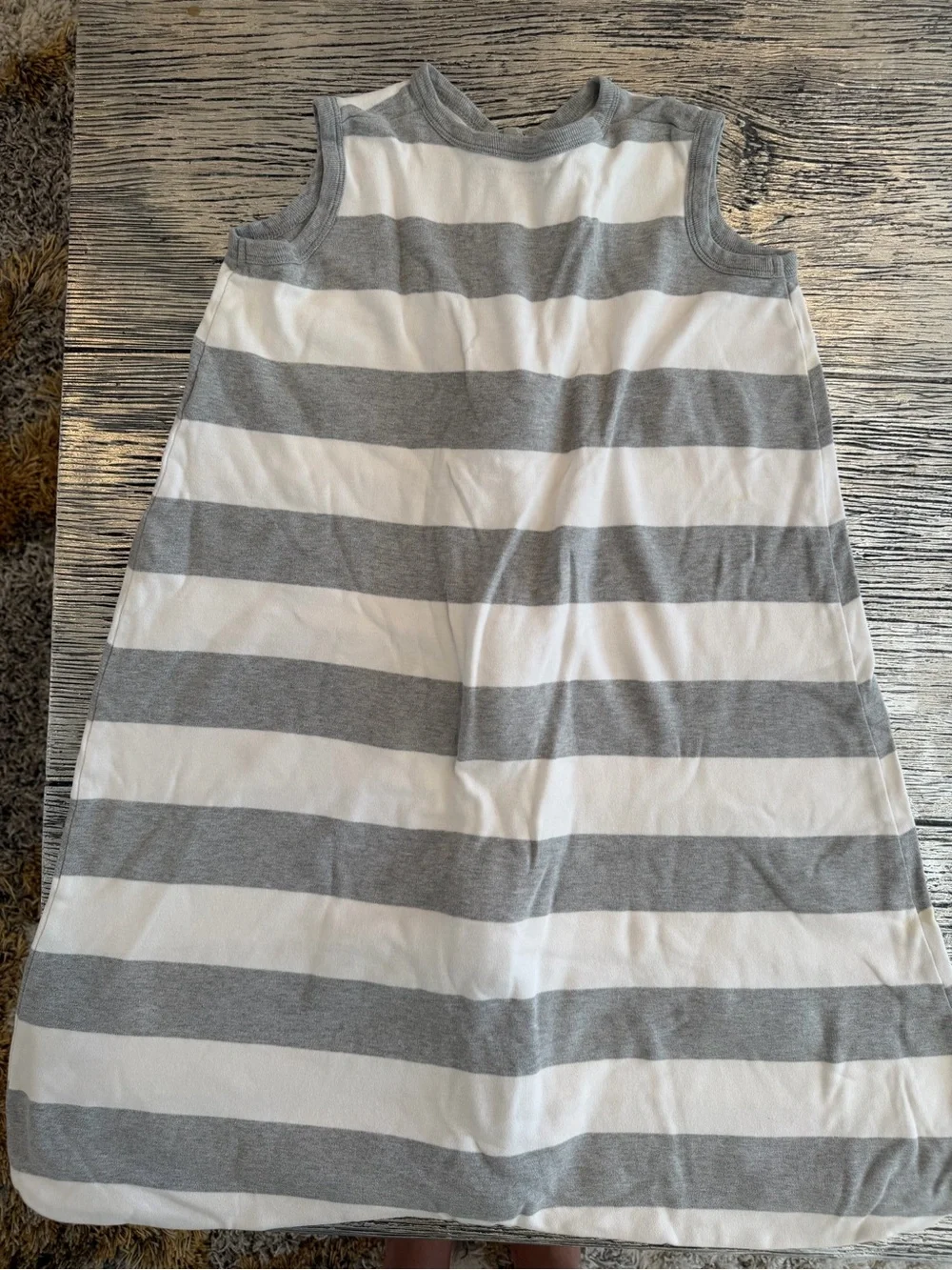 Burt's Bees 100% Organic Cotton Infant Wearable Blanket - Rugby Stripe Heather G